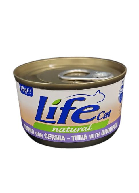 Консерва Tuna With Grouper для кошек от 6 месяцев, с тунцем и окунем, 85 г LifeCat (275797396)
