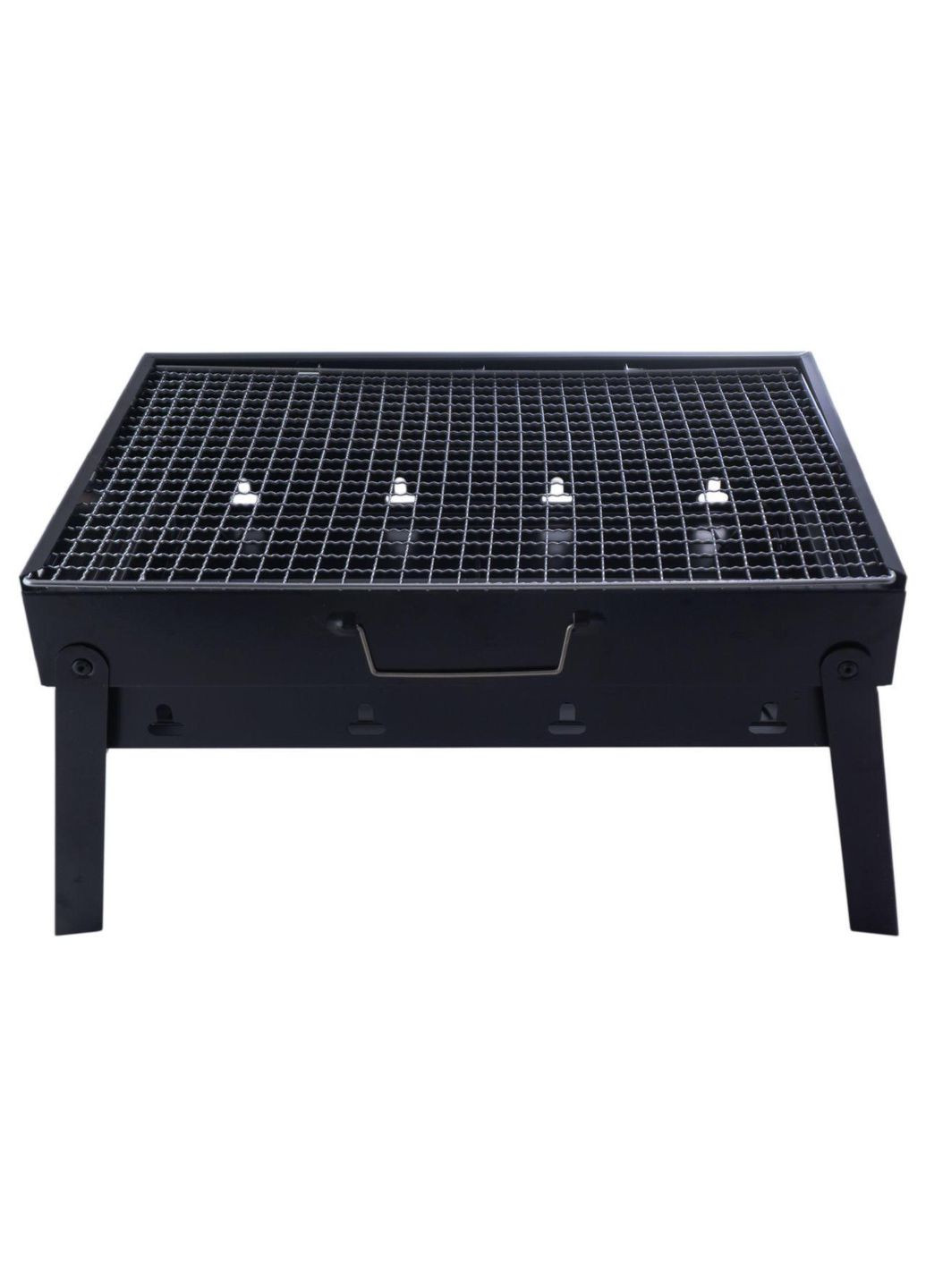 Мангал складаний 43 х 29 х 22 см металевий із хромованою решіткою для гриля Maestro (332985986)