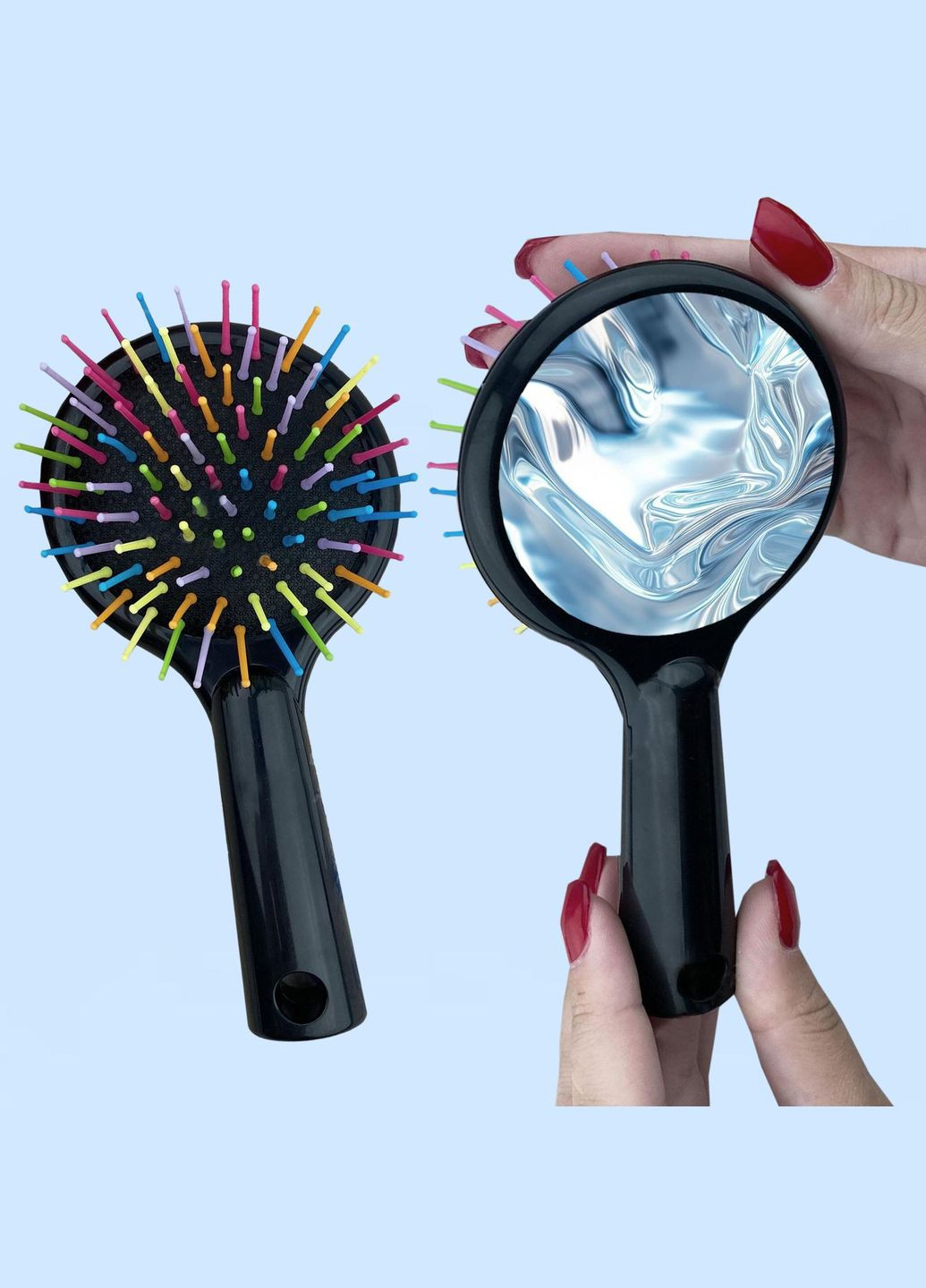 Гребінець для волосся абстракція #016 Чорний No Brand (315045649)