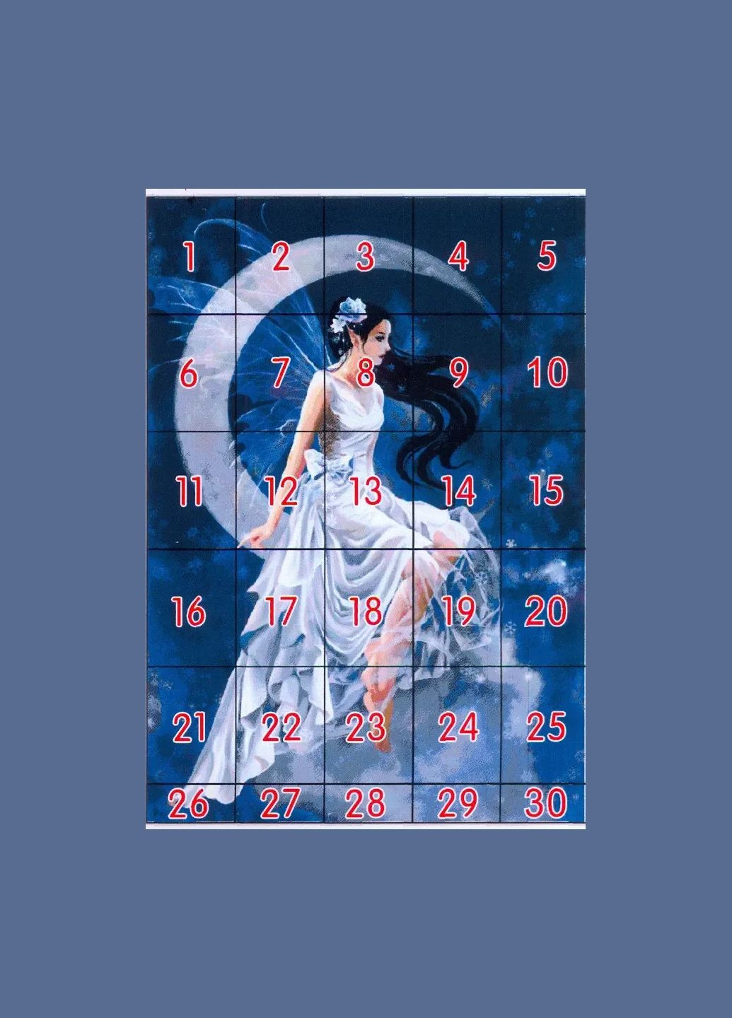 Набір для вишивання за нанесеною на канву схемою "The moon fairy". AIDA 14CT printed, 94*134см Joy Sunday (313613021)