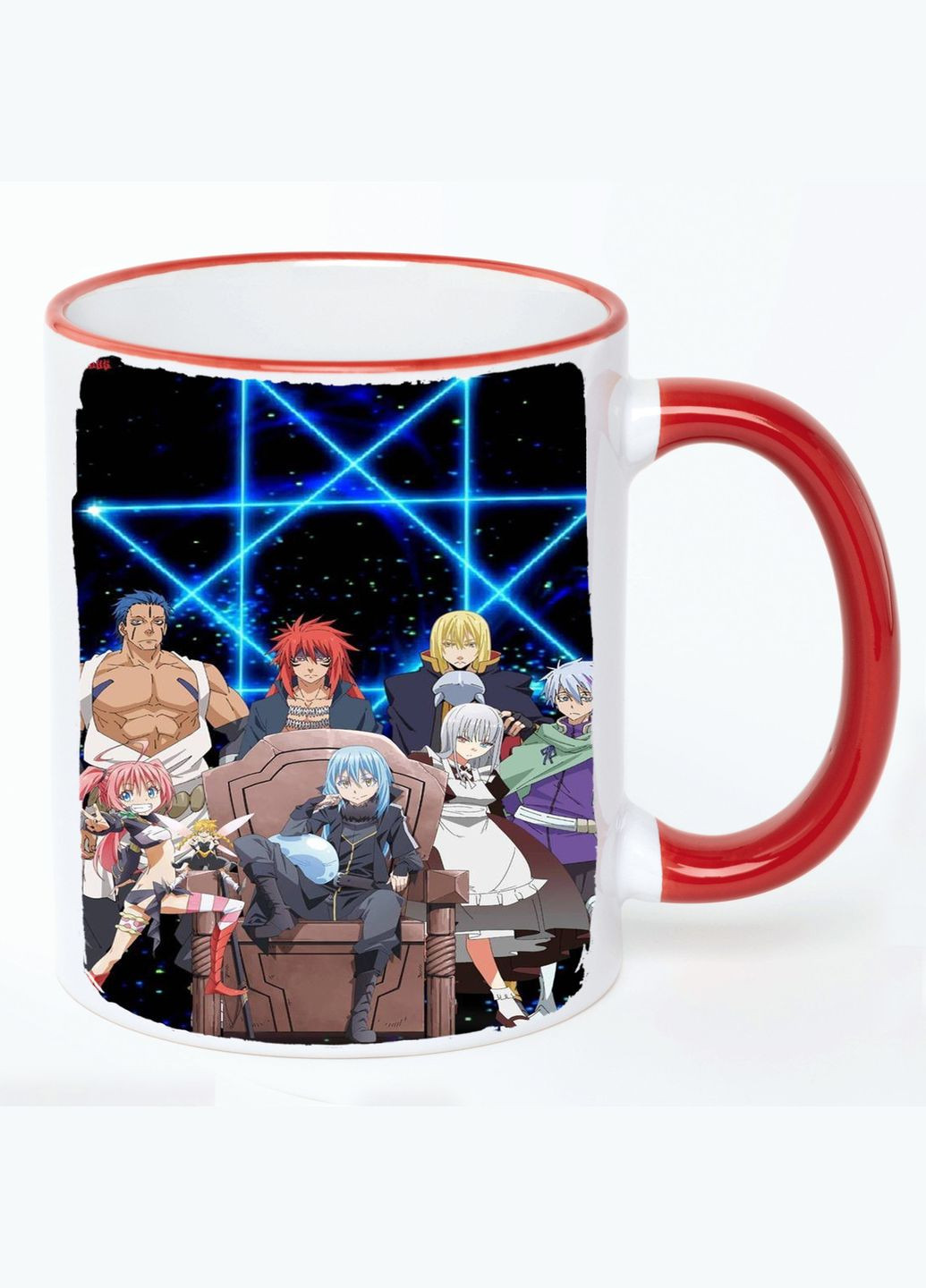 Чашка О моем перерождении в слизь Аниме #004 (кружка, кружка) Белая с Красной ручкой 330 мл No Brand (322714303)