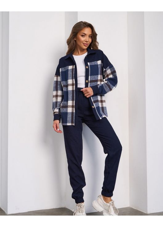 Костюм из клетчатой басни и вельвета ISSA PLUS (358068261)
