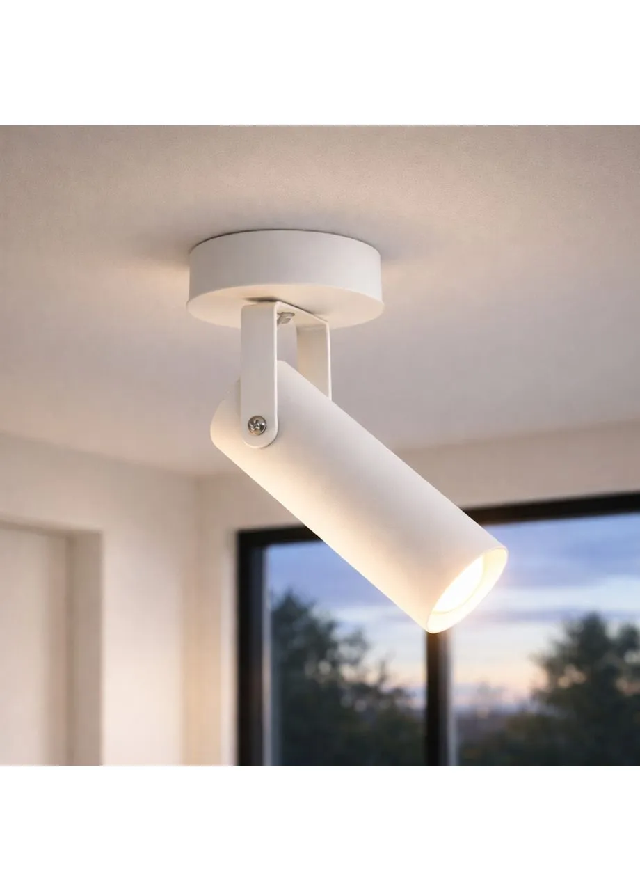 Светильник потолочный Focus Е27 NL 14050-1 WH 19x5 см Белый (622035) MSK Electric (387617104)