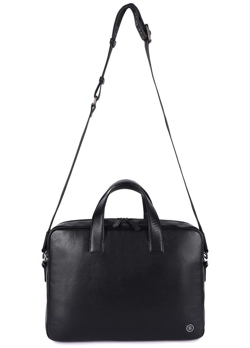 Сумка мужская через плечо кожаная портфель для документов А4 планшет в дорогу для телефона Черный 34313 Brampton London (331862427)