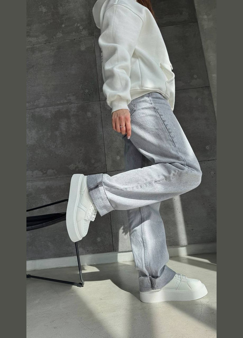 Жіночі кросівки в білому кольорі на платформі (2005) No Brand білі демісезони (330245802)