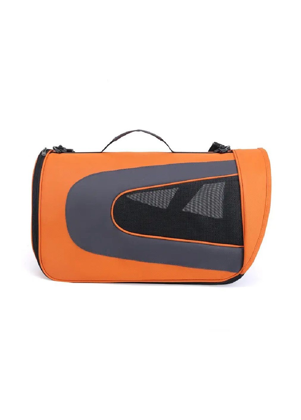 Сумка переноска для котів собак з вентиляцією килимком підстилкою ременем для перенесення 45x25x26 см (477689-Prob) Помаранчева Unbranded (299049790)