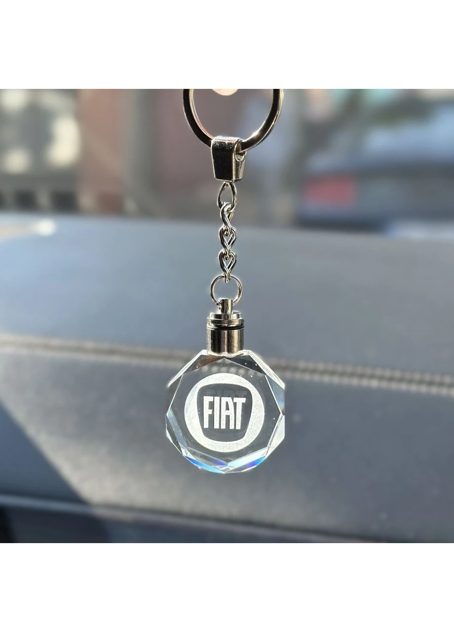Брелок Crystal с разноцветной подсветкой FIAT Hyundai (387428884)