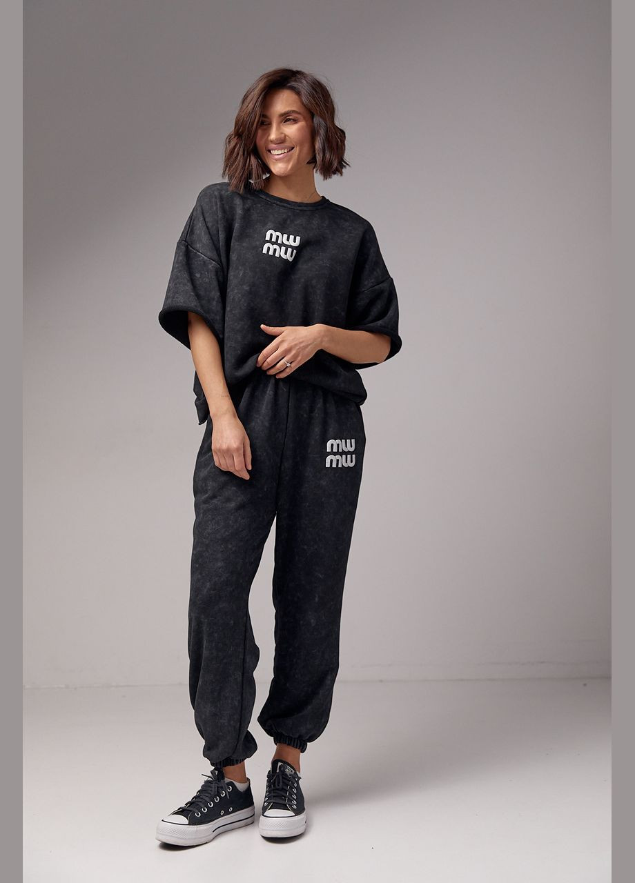 Спортивний костюм у техніці тай-дай з принтом Miu Miu Lurex (287340274)