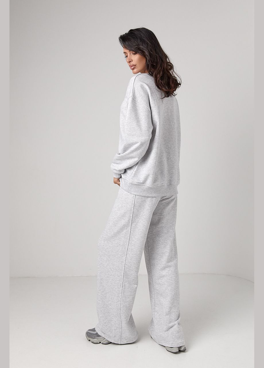 Спортивний костюм з прямими штанами та світшотом Lurex (300363887)