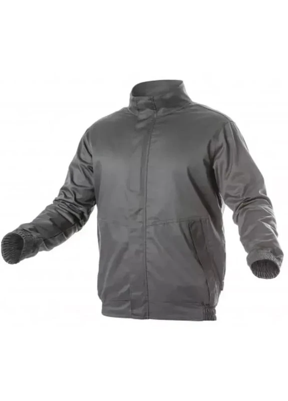Темно-сіра демісезонна куртка робоча fabian ht5k307-2xl 65% поліестер/35% бавовна темно-сіра, 2xl (56) (ht5k307-2xl) HOEGERT