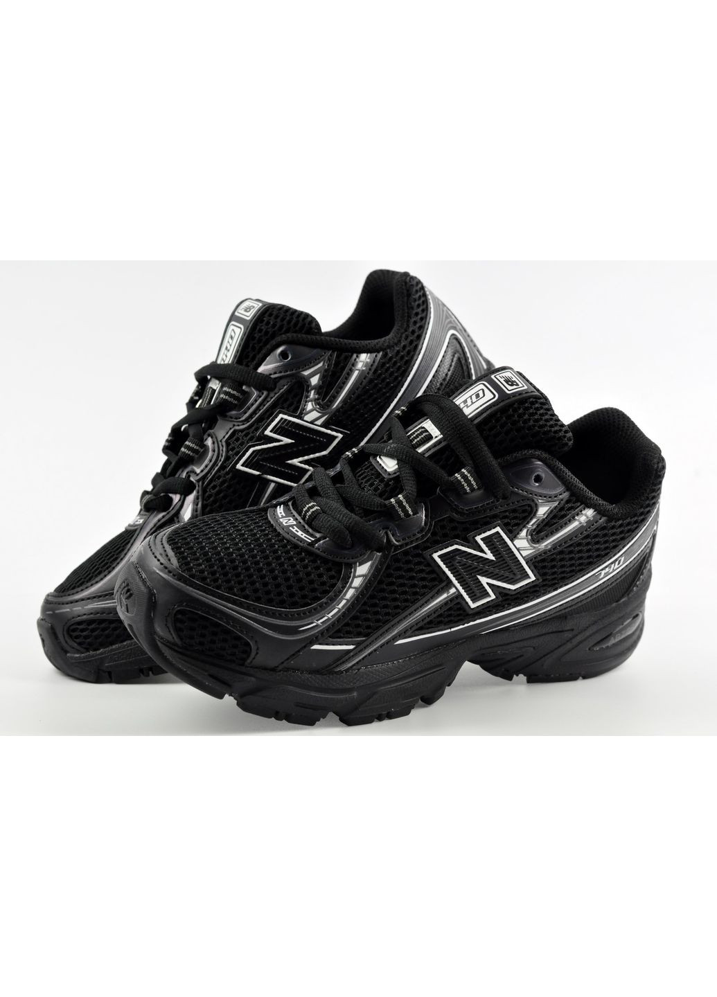 Кроссовки унисекс Balance 740 No Brand чёрные лето (348142982)