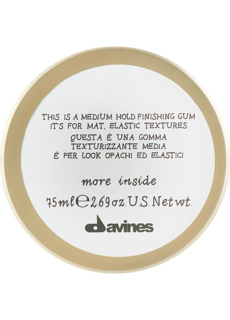 Эластик-гель для подвижных структур More Inside Medium Hold Finishing Gum 75ml (98716-126118) Davines (368632377)