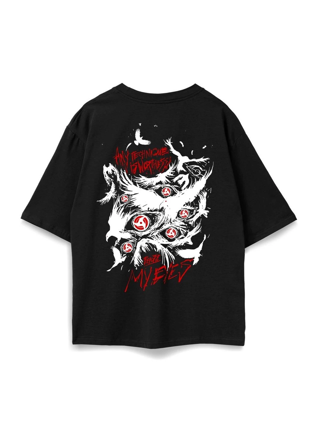 Футболка оверсайз унісекс Itachi v.5 Black Taboo clothing company (393334903)