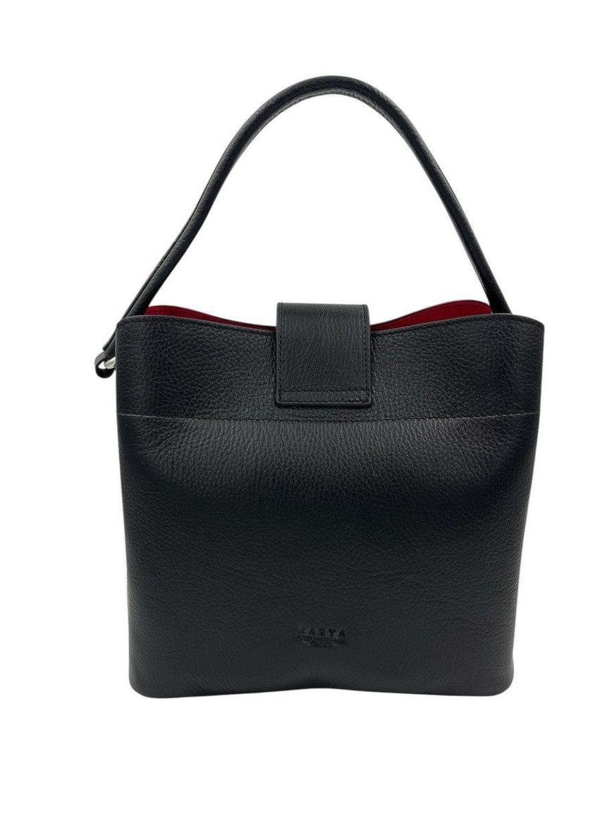 Сумка жіноча шкіряна чорна 2505-45 Karya (369163276)