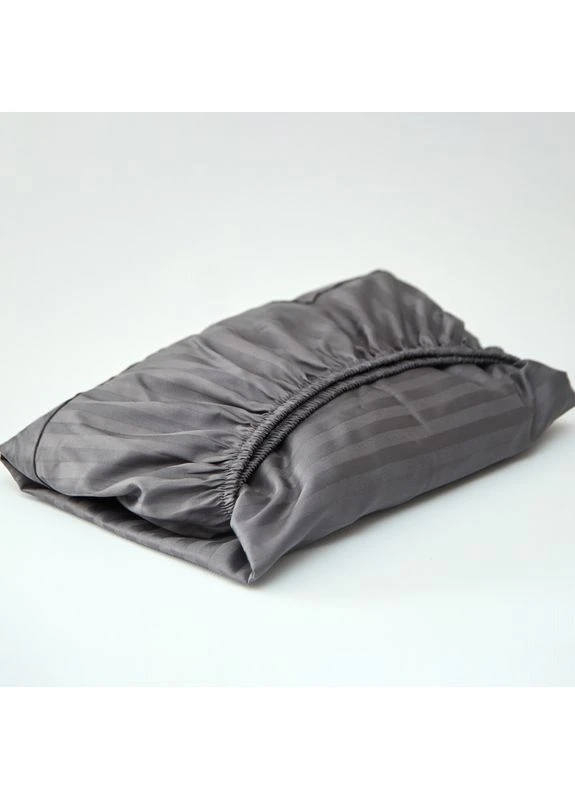 Простирадло на резинці Satin Stripe 150х200х25 см (MS-850005392) Moon&Star Stripe Black (386587880)
