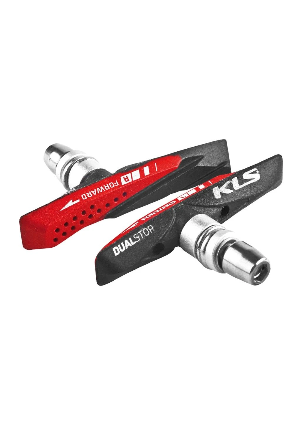 Колодки гальмівні Dualstop V-02 для V-Brake пара OEM KLS (323640504)