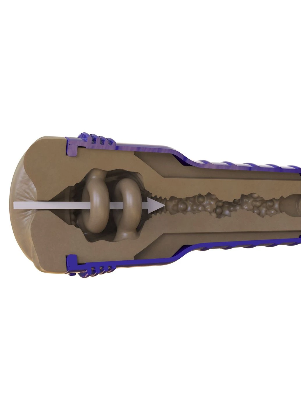 Мастурбатор-попка Boost Blast Female Medium Dark Flesh, плаваючі кільця Turbo Tech Fleshlight (402299162)