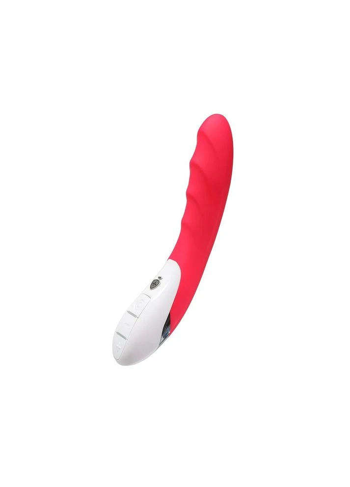 Вибратор, рельефный, с электростимуляцией -SASSY SIMON VIBRATOR PINK Mystim (303901769)