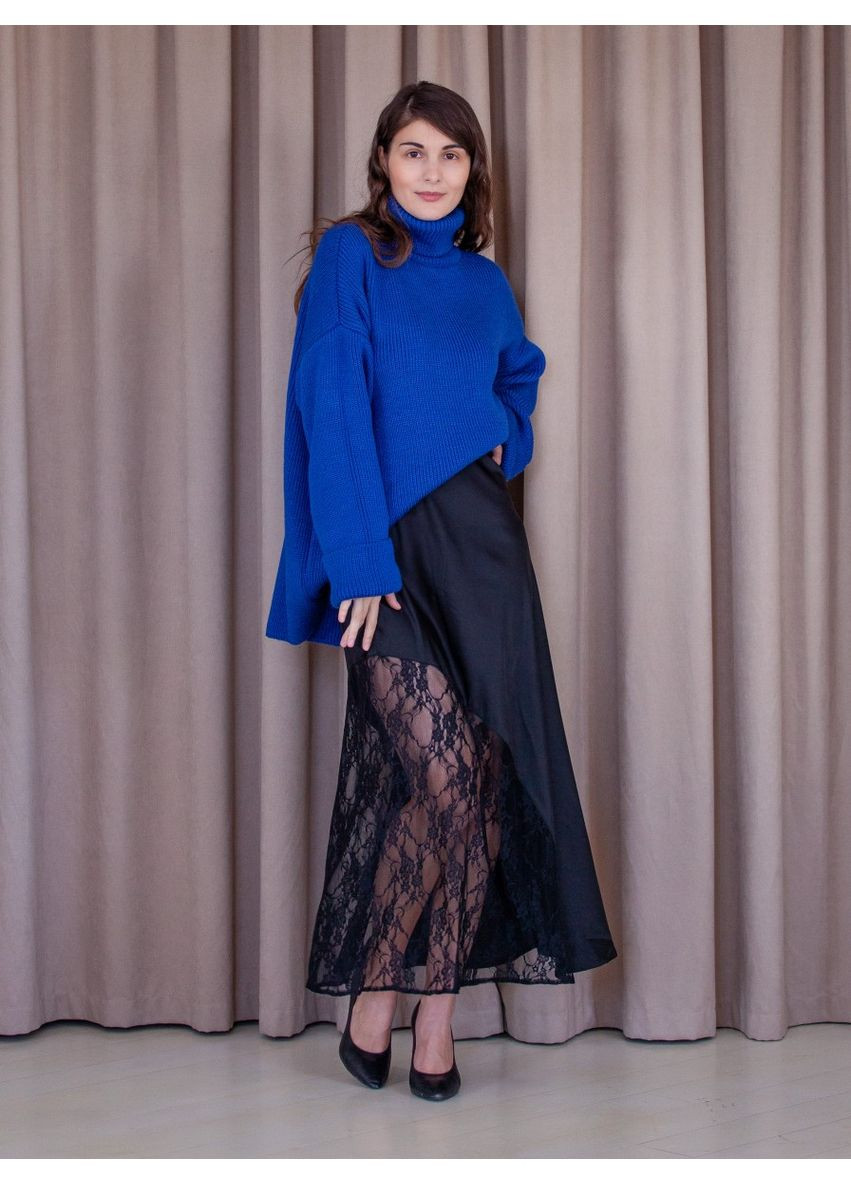 Синий демисезонный свитер Pawa