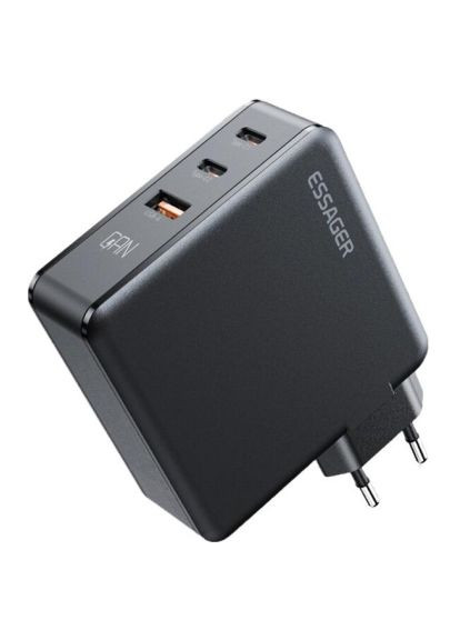 Зарядное устройство (ECT2CA-ZCB01-Z) Essager 2xUSB-C + 1xUSB 140W GaN (370015305)
