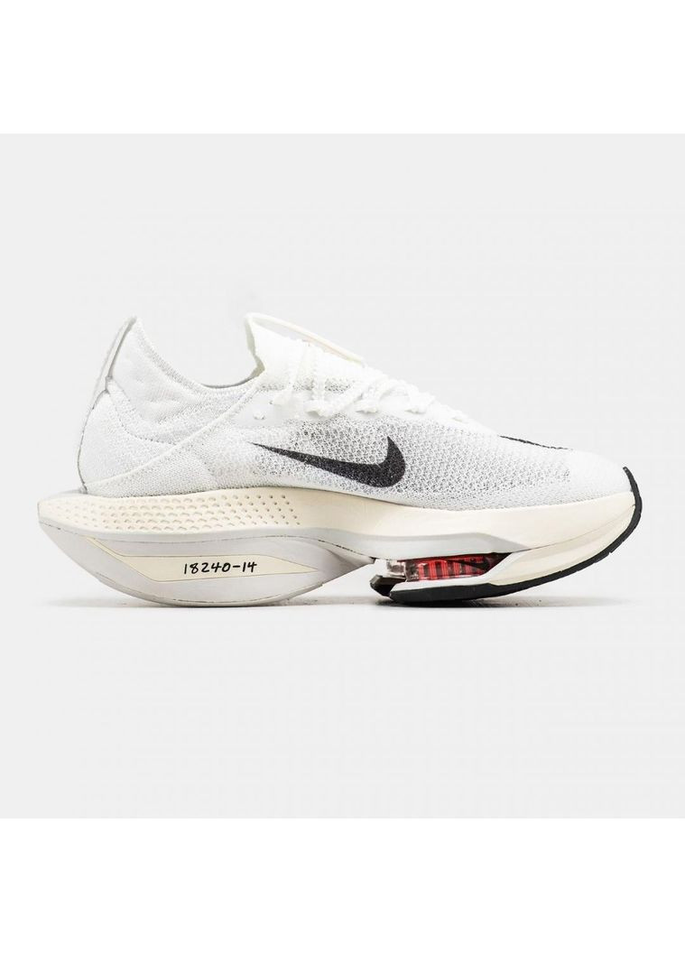 Белые демисезонные кроссовки мужские nike air zoom alphafly white найк аир зум No Brand