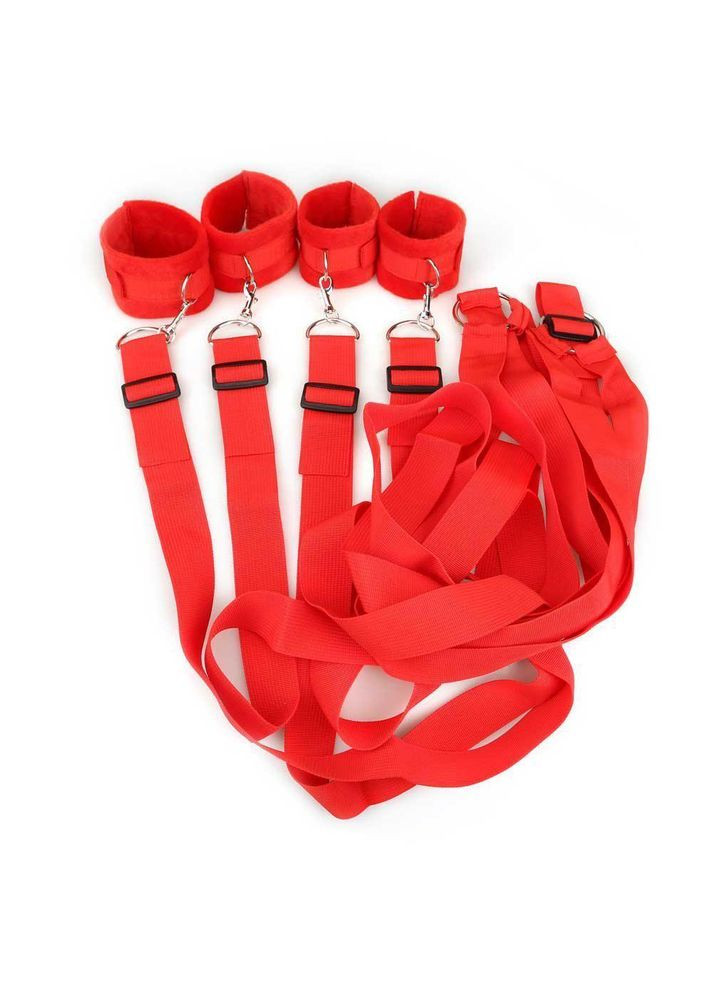 Ремені на ліжко Honeymoon Bed Bondage нейлонові фіксатори в ліжко для рук і ніг Lovetoy (303883527)