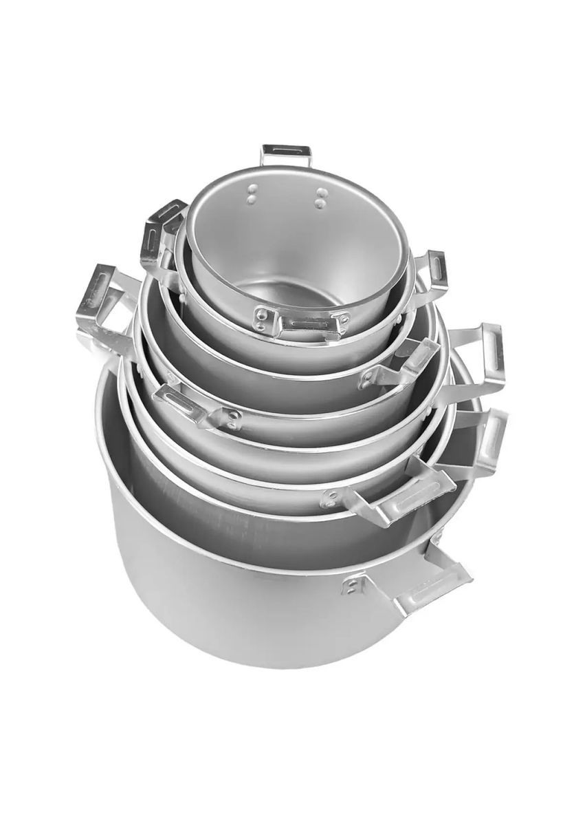 Набор алюминиевых кастрюль 8шт (2,5л/3,5л/4,5л/6л/8л/10л/15л/20л) GT-1600-08 Gusto (305056179)