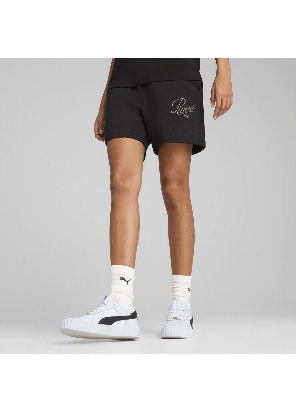 Шорты ESS SCRIPT 5" High-Waist Shorts Women Puma (317250003)