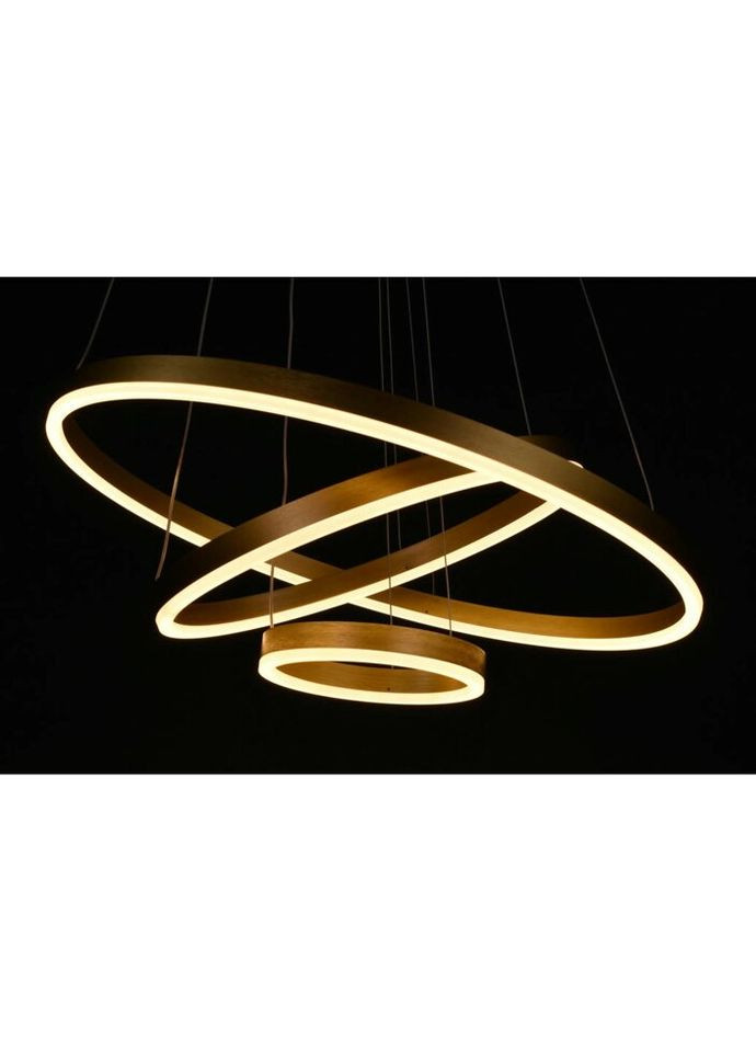 Люстра светодиодная подвесная LED светильник для квартиры на потолок лэд 27776 Золото 25-180х60х60 см. Sunnysky (324395912)