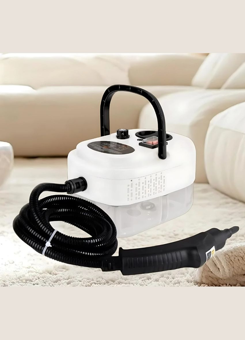 Електричний пароочисник для дому 2500 Вт з 7 насадками та баком 1,2 л білий (2104618604) No Brand (342067468)