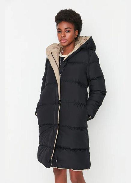 Чорний зимній Пуховик аляска Trendyol