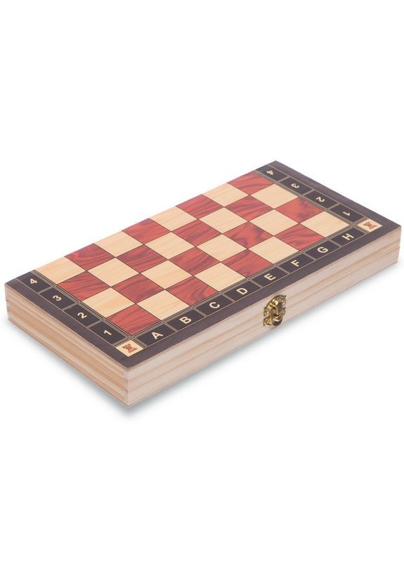 Шахматы, шашки, нарди 3 в 1 деревянные с магнитом ZC024A (фигуры-дерево, раствор доски 24см x 24см) SP-Sport (354703469)