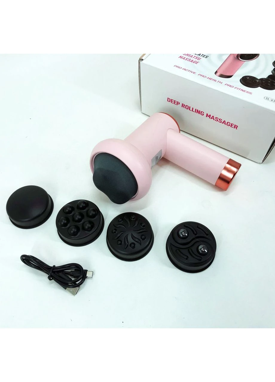Беспроводной ударный массажер Deep Rolling Massager, Ударный вибрационный массажер для тела HN-31 No Brand (390156944)