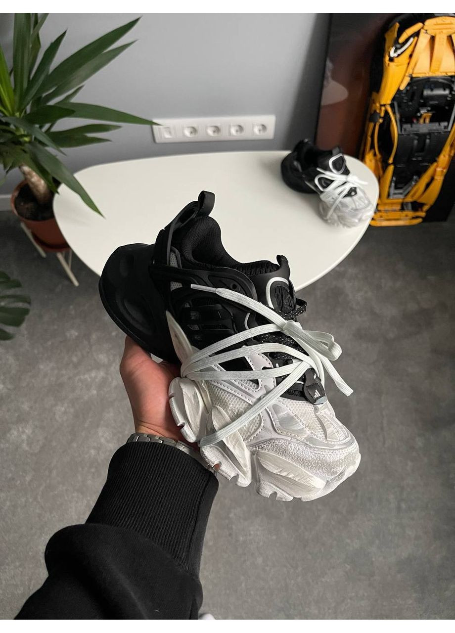 Кросівки жіночі і чоловічі Adidas Vento XLG Deluxe Black White | Адідас Венто Делюкс чорно-білі No Brand чорно-білі демісезони (353761359)