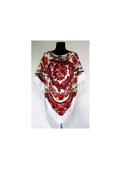 Красивый украинский платок с кисточками 120*120 No Brand (377506030)