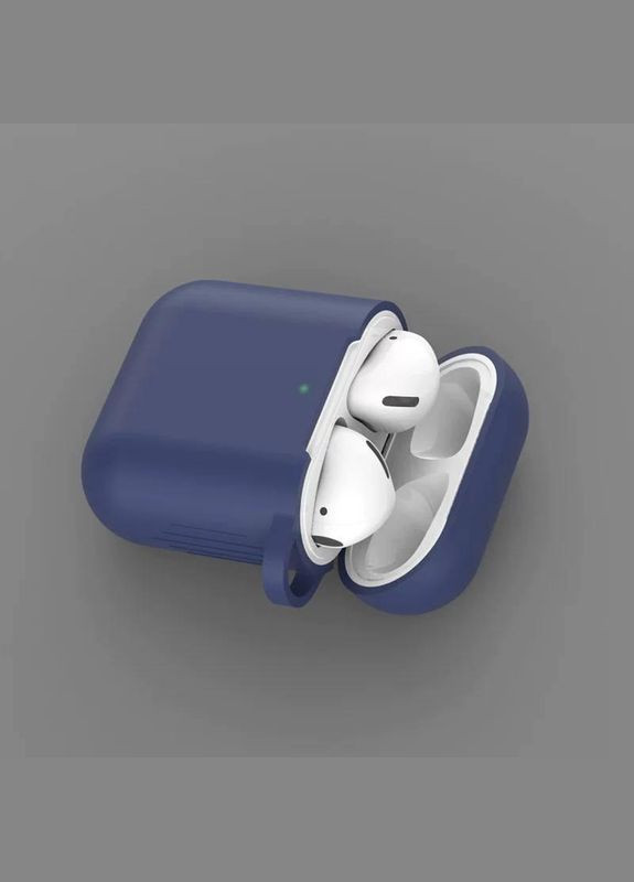 Чохол для навушників Темно синій No Brand Airpods 1/2 (326803420)