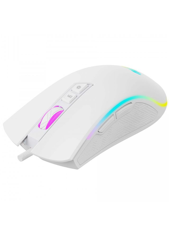Дротова ігрова миша з 7 програмованими кнопками HVMS1034 USB White Havit (282313579)