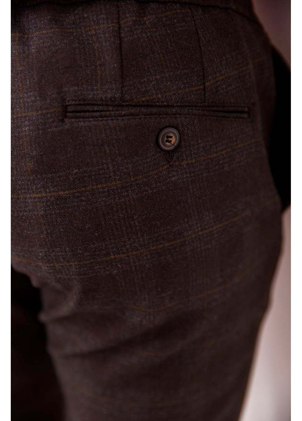 Коричневые классические демисезонные брюки Ager