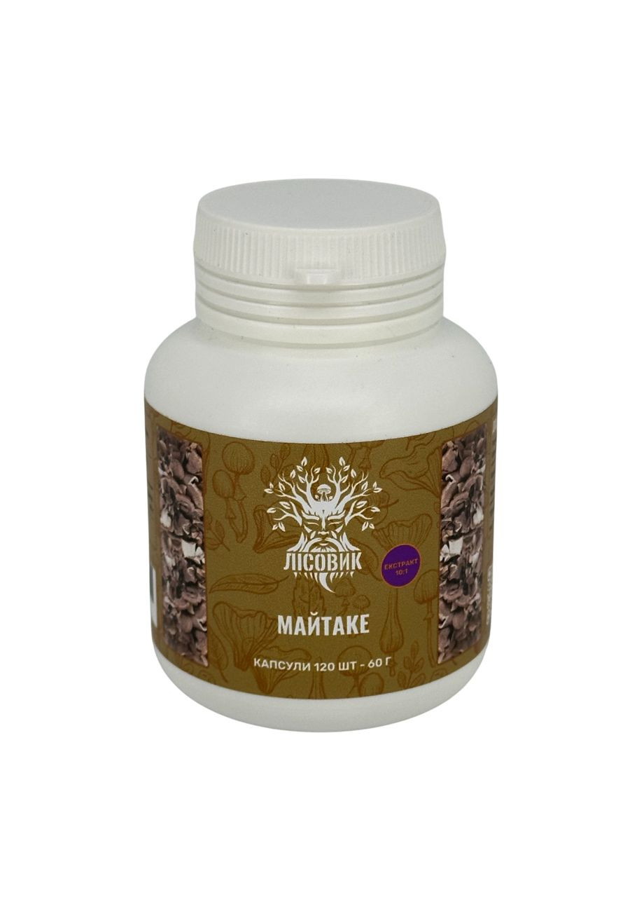 Майтаке, экстракт 10:1, капсулы 120 шт по 0.5 г Лісовик (334292974)