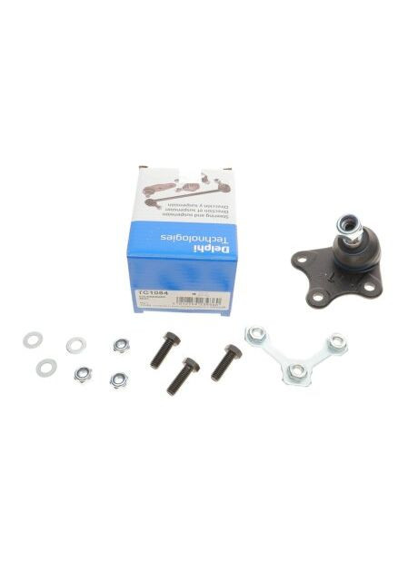 Опора кульова (передня/знизу/ззовні/L) Audi A2/Skoda Fabia/Roomster/VW Polo 99-10 TC1084 UA63 Delphi (366174728)