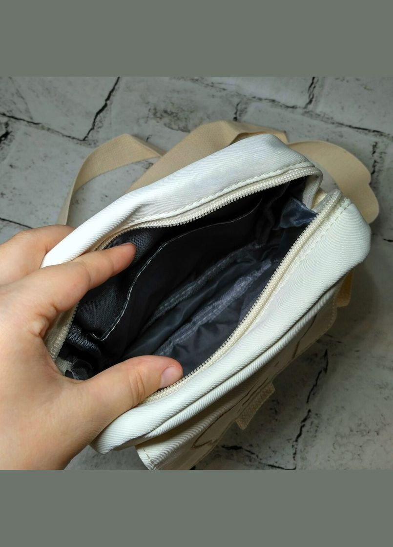 Сумочка детская для девочки кросс-боди с ремешком Мишка 20х16х6 см Кремовая No Brand (339092421)