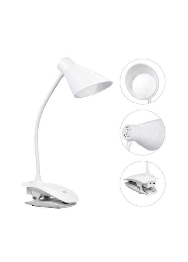 Світлодіодний настільний Led світильник, акумуляторна лампа сенсорна на прищіпці з USB зарядкою Watton (338854984)