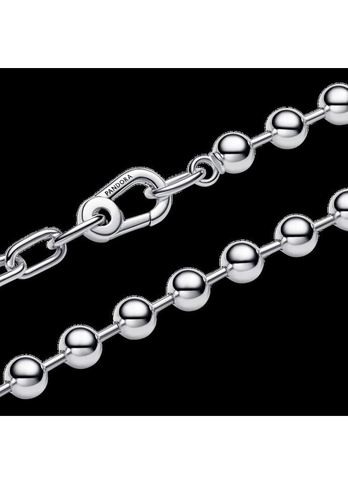 Серебряное ожерелье со звеньями и металлическими шармами Пандоры Пандора Ми 392799C00 Kabluchka (355462732)