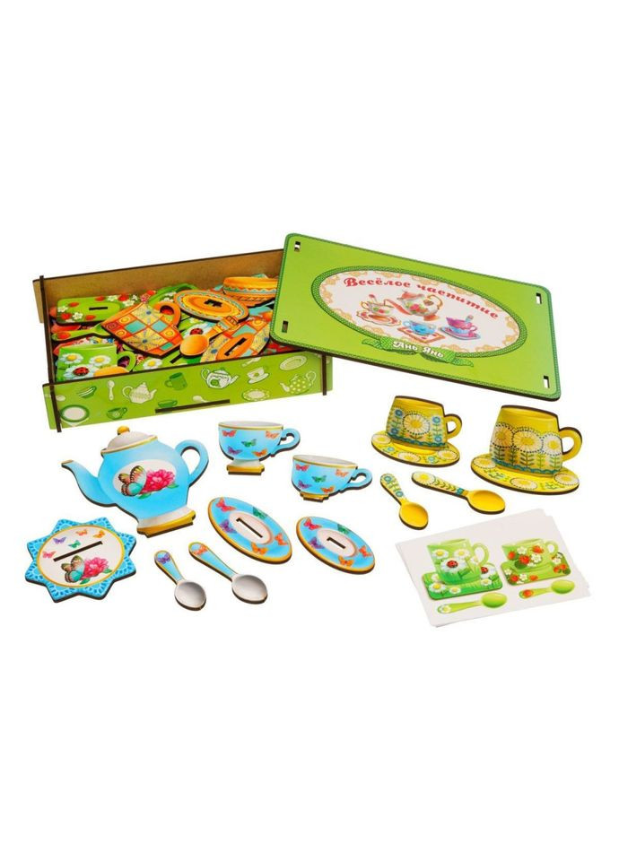 Настольная игра "Веселое чаепитие" (ПСД191) PSD191 деревянная Ubumblebees (302010187)