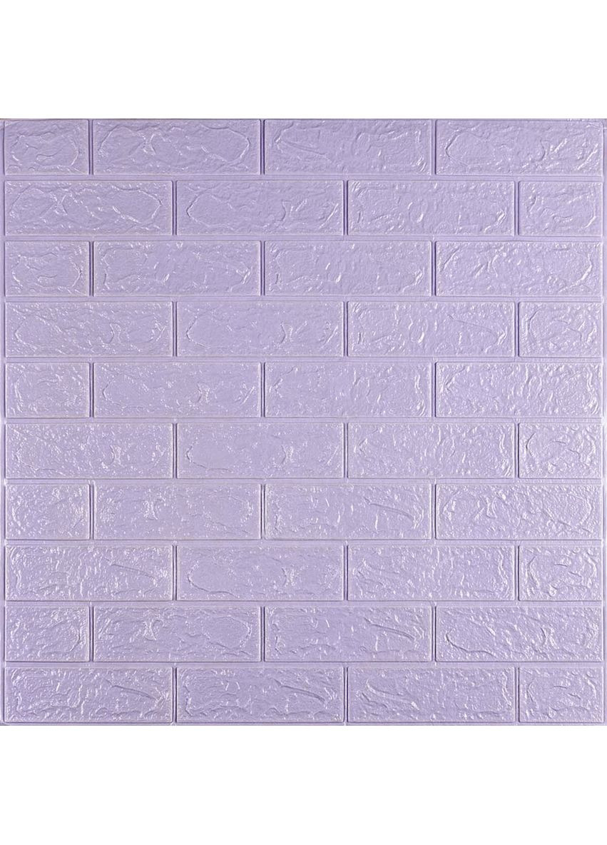 Самоклеющаяся 3D панель 3080х700х3мм Светло-фиолетовый кирпич StickerWall-SW-00001758 Sticker Wall (369166105)