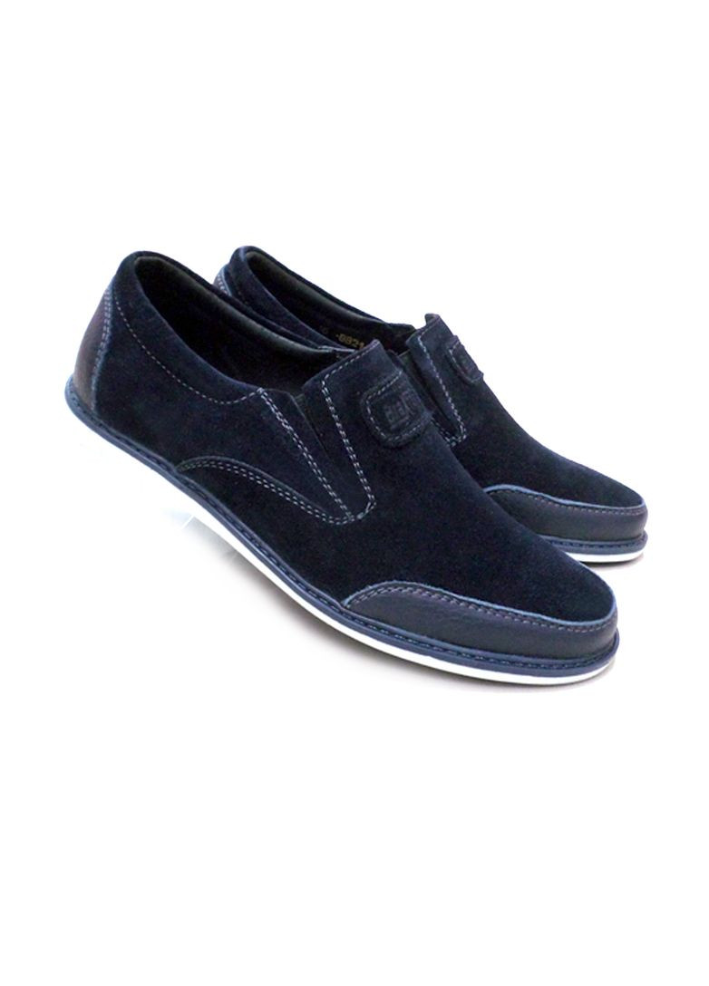 Черные мокасины подростковые черные из натурального замша. Braxton без шнурков