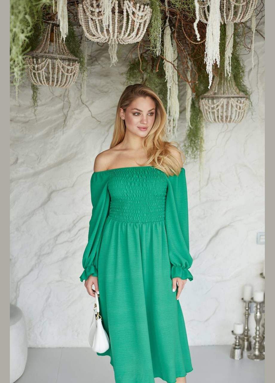 Зелена жіноча сукня креп-жатка No Brand