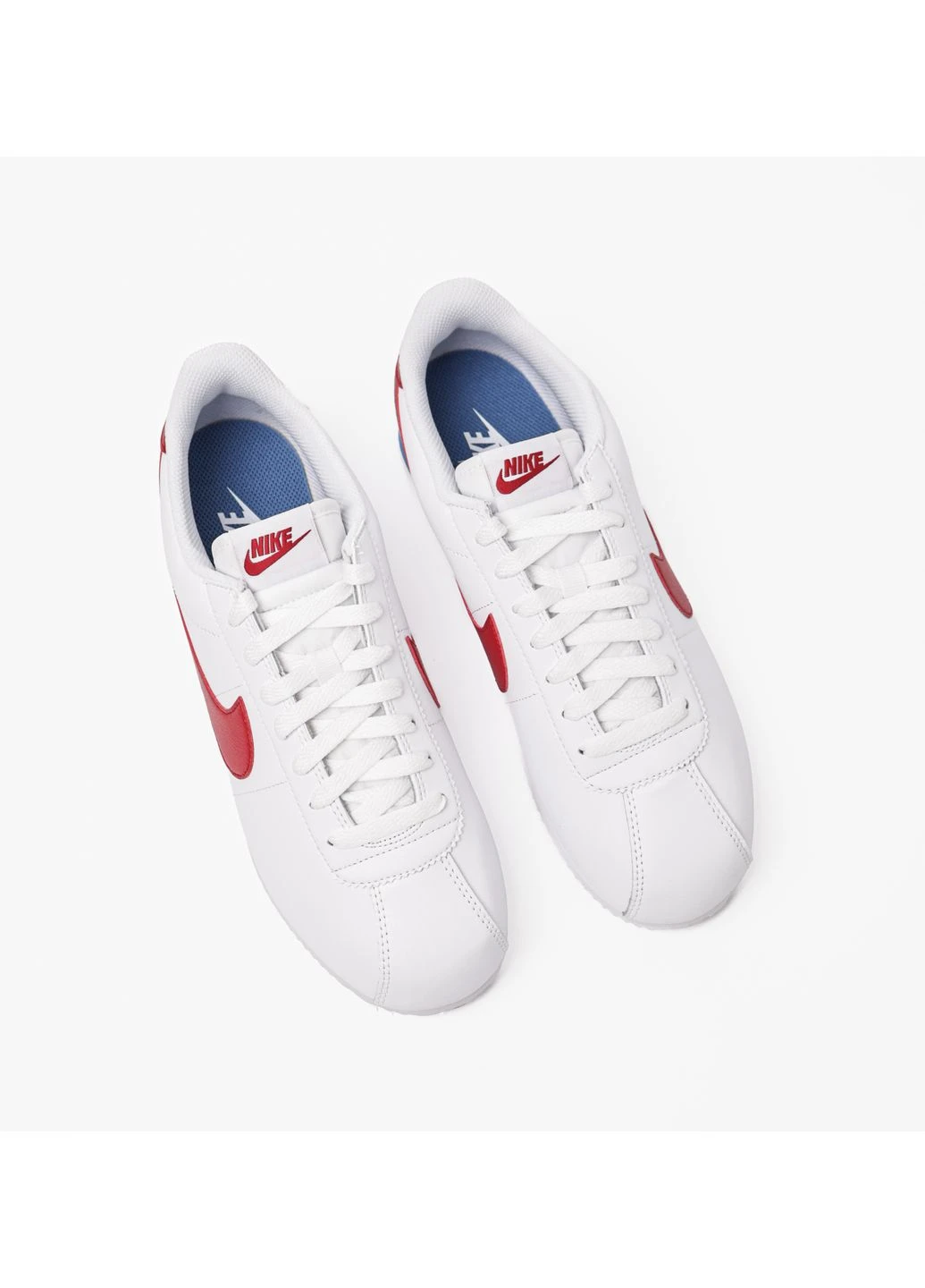 Білі кросівки cortez leather forrest gump white dm4044-108 демісезон Nike