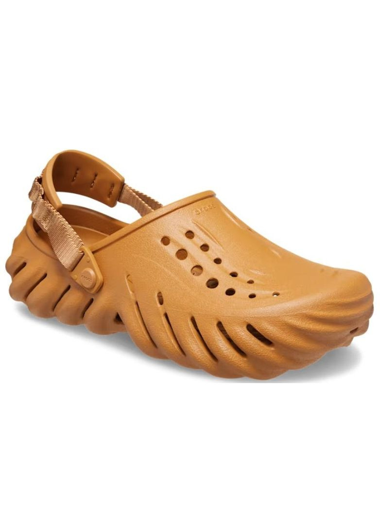 Коричневые сабо echo clog sand 207937 Crocs