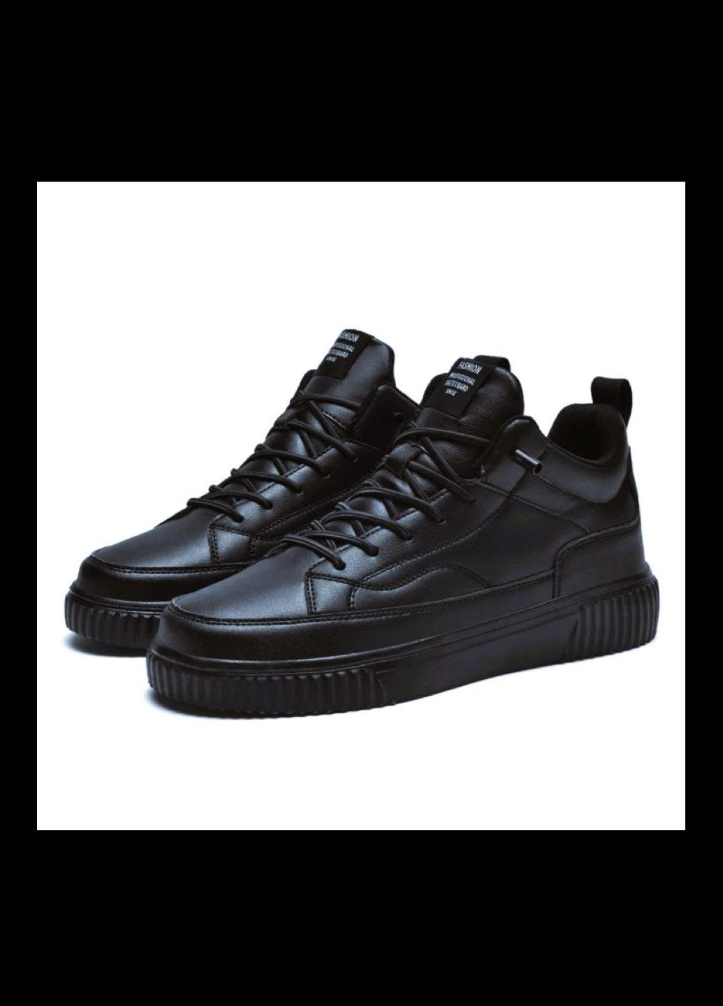 Черные всесезонные кроссовки высокие всесезонные No Brand